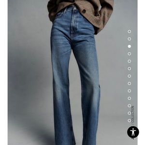 Zara wide leg jeans size 4 new with tags